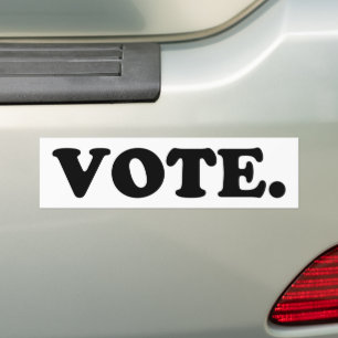 vote black / white - Bumper Sticker