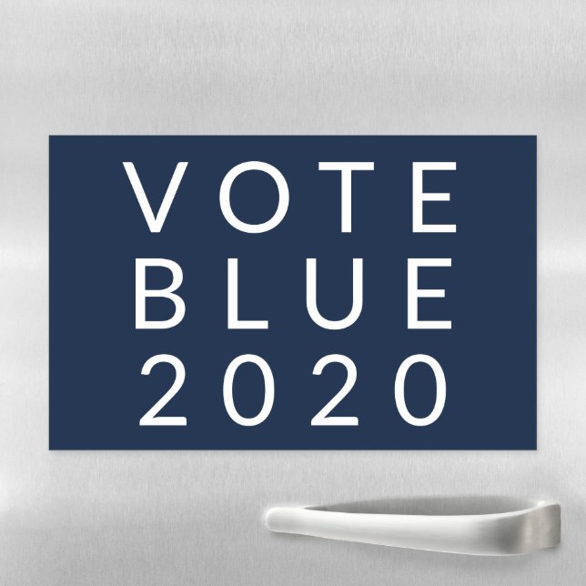 Vote Blue 2020 Biden Harris US Simple Minimal Magnetic Dry Erase Sheet (In Situ)