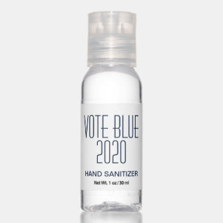 Vote Blue 2020 Joe and Kamala Promo Simple Minimal Hand Sanitizer
