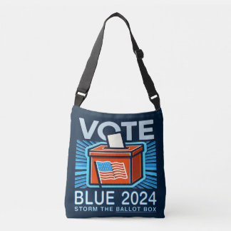 Vote Blue 2024 Ballot Box Presidential  Crossbody Bag