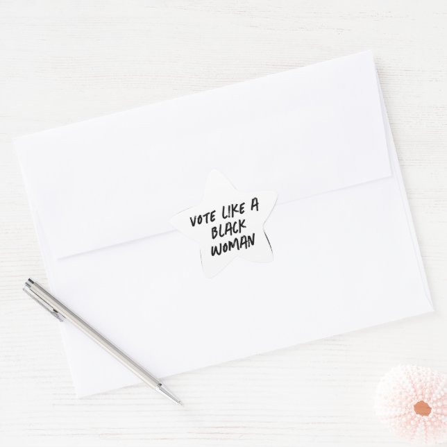 Vote Blue 2024 Like A Black Woman Stickers (Envelope)