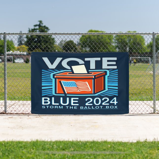 Vote Blue 2024 Presidential Election Banner (Insitu)