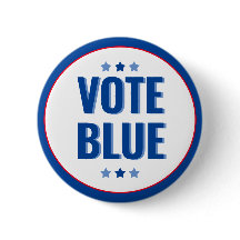 Vote Blue Bold Blue White Election