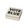 Vote Blue bold text Rubber Stamp