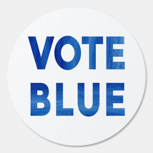 Vote Blue bold watercolor text election 1_sided Sign