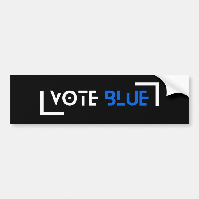 Vote Blue Customizable Bumper Sticker (Front)