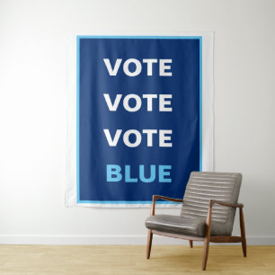 Vote Blue Democrat Selfie Background Backdrop