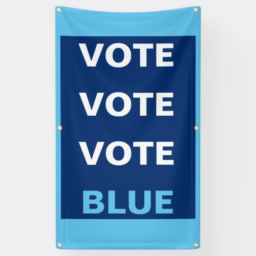 Vote Blue Democrat Selfie Background Backdrop Banner