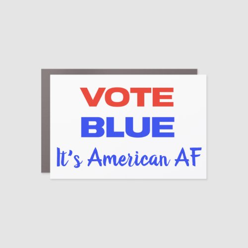 Vote Blue Democratic Political Red Blue Funny  Car Magnet