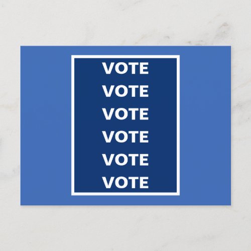 Vote Blue Democrats 2020 Election Postcard