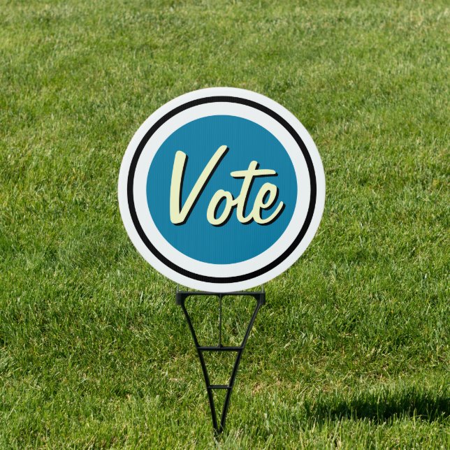 VOTE Blue Dot Yard Sign (Insitu)
