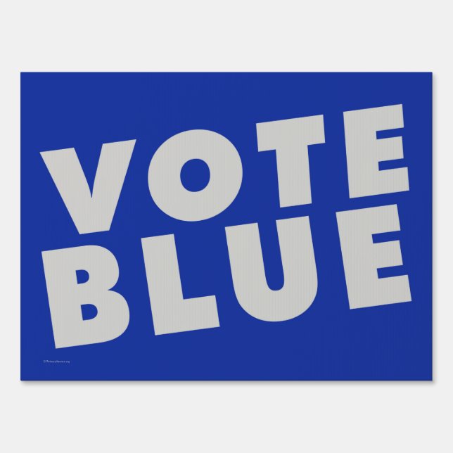 'VOTE BLUE' Double-sided Yard Sign (Front)