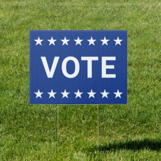 Vote Blue Election Yard Sign