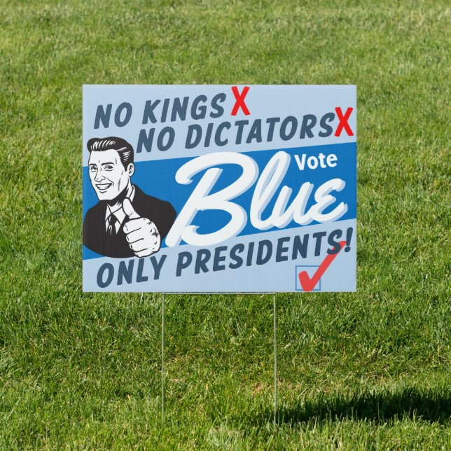 Vote Blue election yard sign (Insitu)