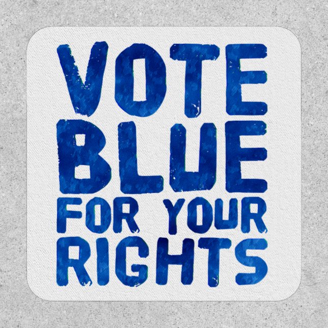 Vote Blue for Your Rights Patch (Front)
