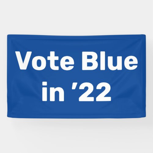 Vote Blue in 2022 Banner