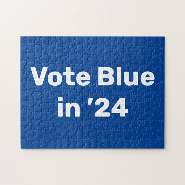 Vote Blue in 2024 Jigsaw Puzzle (Horizontal)