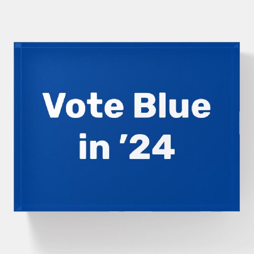 Vote Blue in 2024 Paperweight