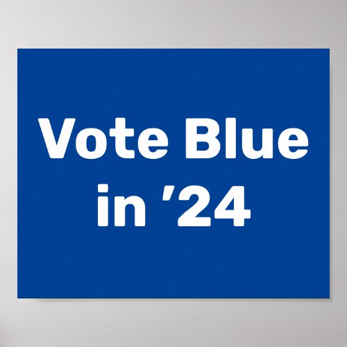 Vote Blue in 2024 Poster