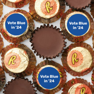 Vote Blue in 2024 Reese's Peanut Butter Cups