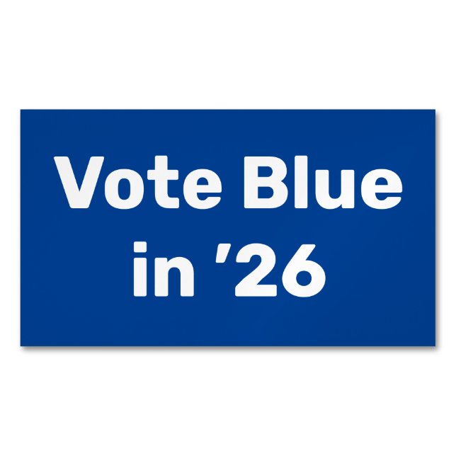 Vote Blue in 2026 Business Card Magnet (Front)