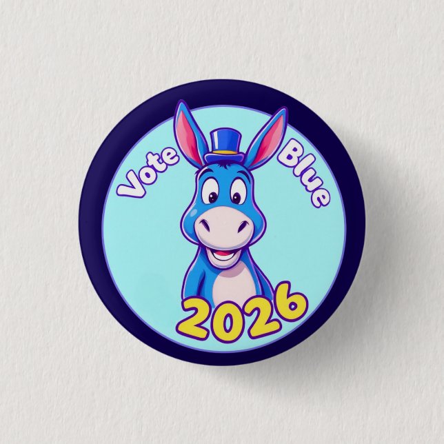 vote blue in 2026 button (Front)