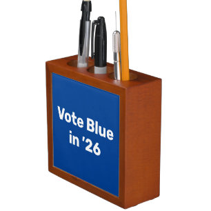 Vote Blue in 2026 Desk Organizer
