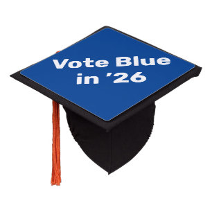 Vote Blue in 2026 Graduation Cap Topper