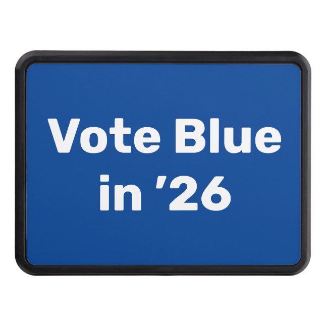 Vote Blue in 2026 Hitch Cover (Front)