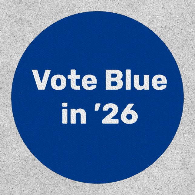 Vote Blue in 2026 Patch (Front)