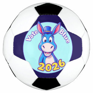 vote blue in 2026 soccer ball