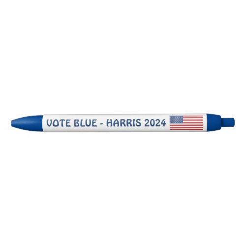 Vote Blue  Kamala Harris 2024 Political Election Black Ink Pen