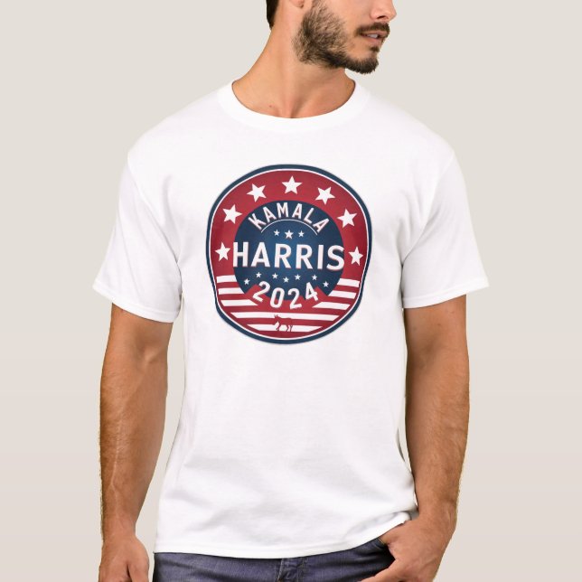 Vote Blue - Kamala Harris Political Humor T-Shirt (Front)