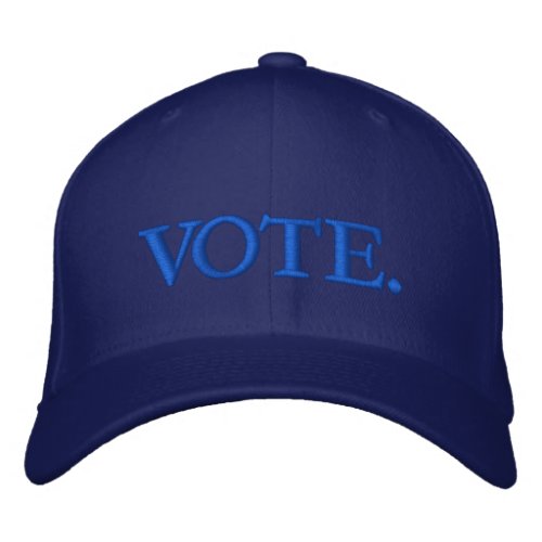 Vote blue modern elegant  embroidered baseball cap