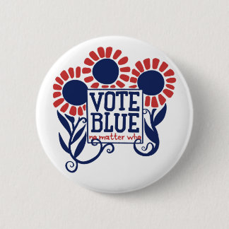 Vote blue no matter who 2020 button