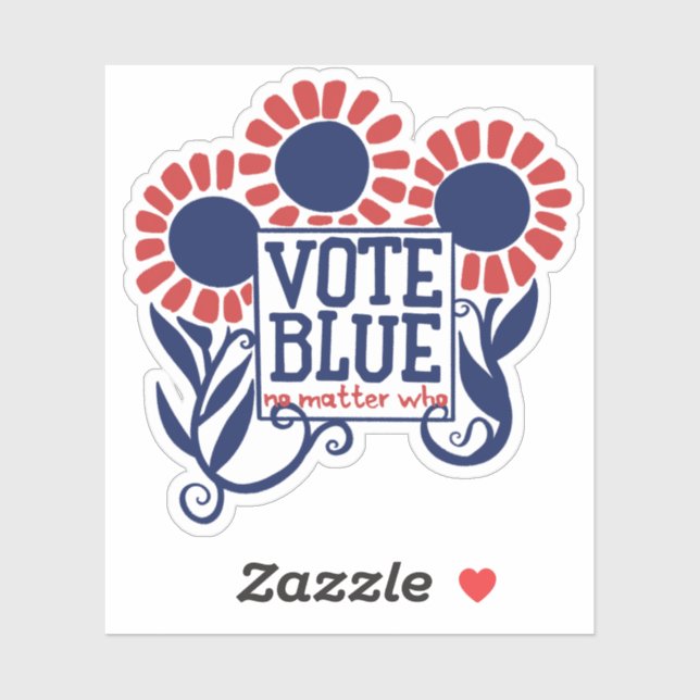 Vote blue no matter who 2020 sticker (Sheet)