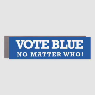 Vote Blue No Matter Who Car Magnet