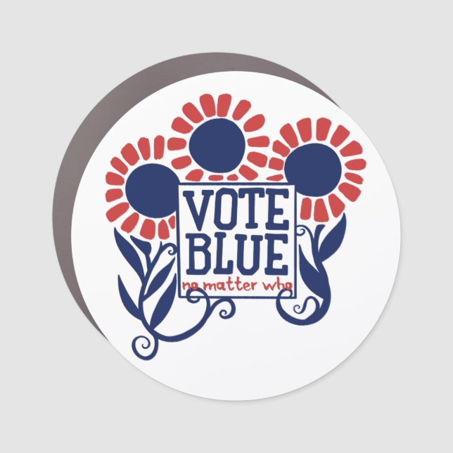 Vote Blue No Matter Who Car Magnet (Front)