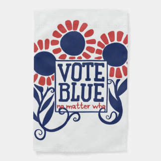 Vote Blue No Matter Who Garden Flag