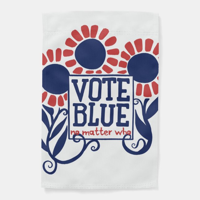 Vote Blue No Matter Who Garden Flag (Front)
