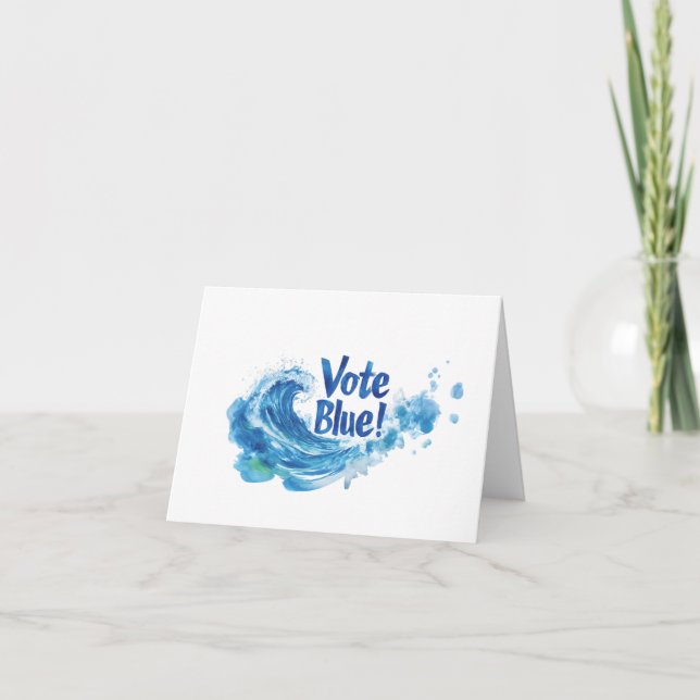 Vote Blue! Note Card (Front)