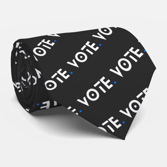 Vote Blue Period Neck Tie (Rolled)