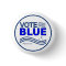 Vote Blue Political Election Campaign Message  