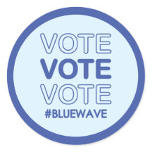 Vote Blue Political Election Campaign Message