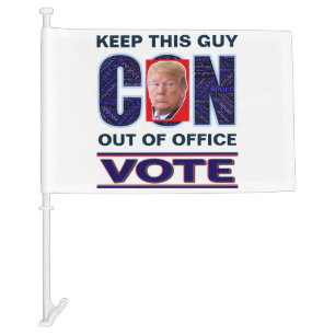 Vote Blue Resist 2024 Presidential Car Flag