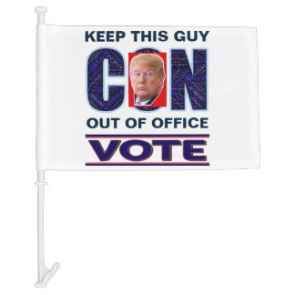 Vote Blue Resist 2024 Presidential Car Flag