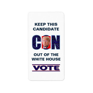 Vote Blue Resist 2024 Presidential Rectangle Label