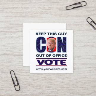 Vote Blue Resist 2024 Presidential Square Business Card