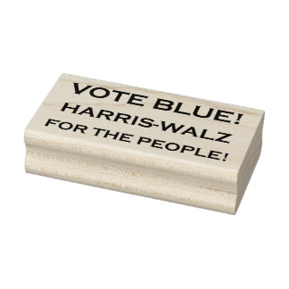 VOTE BLUE! RUBBER STAMP