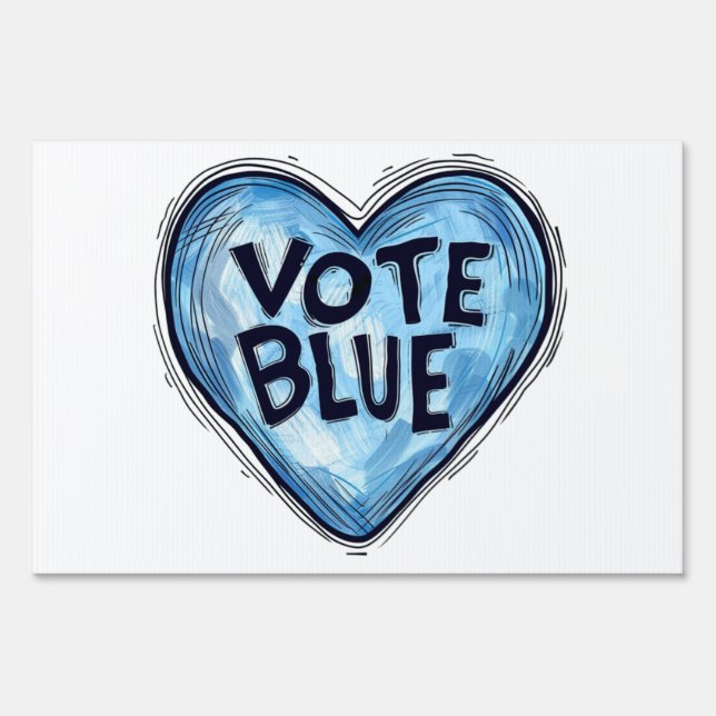 Vote Blue Sign (Back)